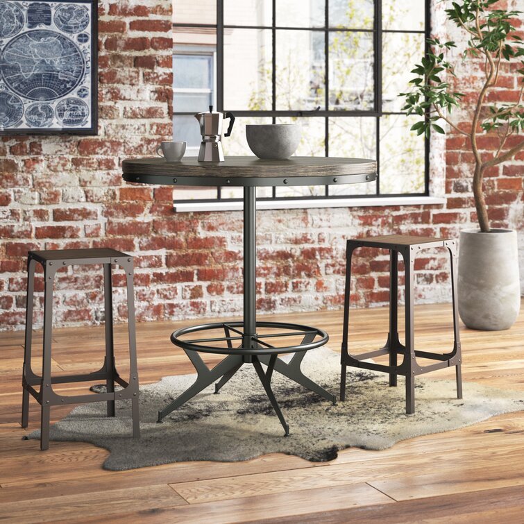 Steelside™ Cordova Round Solid Wood Dining Table & Reviews | Wayfair