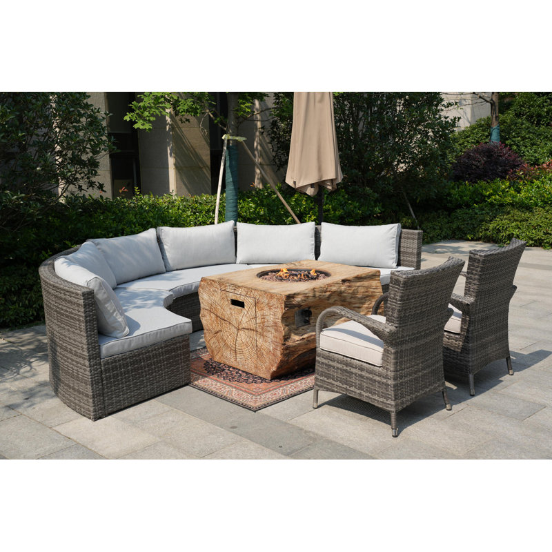 8 - Person Patio Conversation Set with Cushions