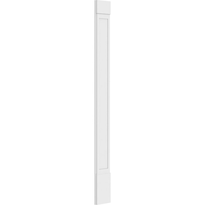 Pilâtre en PVC TruCraft (la paire), Base et chapiteau standards, H 60 po x l 10 po x P 2 po