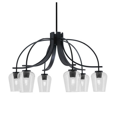 Lustre Madilynn Light, Downlight, illustré avec verre transparent de 5 po