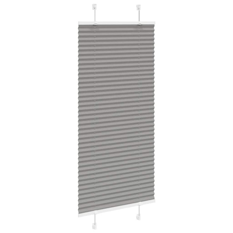 Room Darkening Pleated Shade, 55cmW x 150cmL, Anthracite