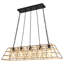 Luminaire suspendu de style industriel en fer forgé à 5 lumières 39,4 po Merdasa