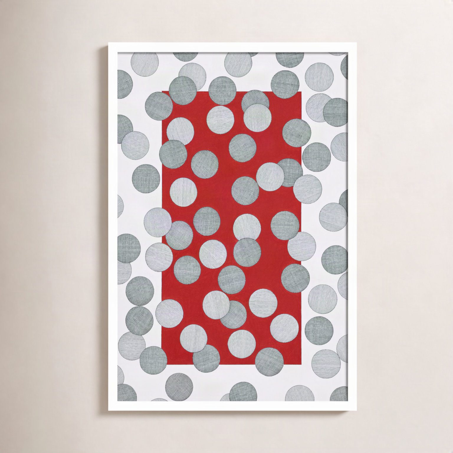 Over the Hills and Far Away Print, White, 25" H x 18" W x 1" D