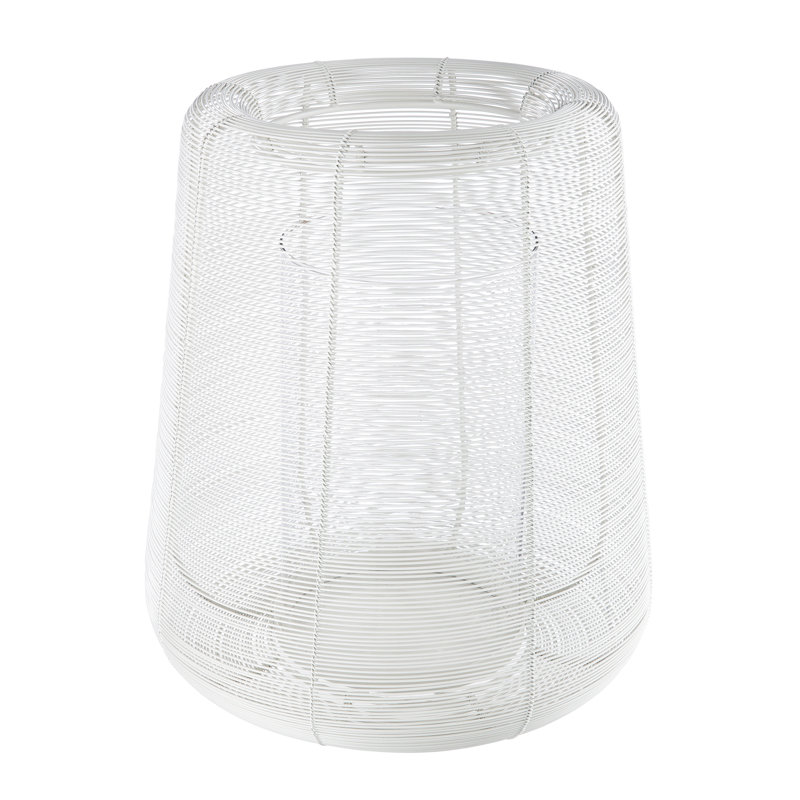 Metal Tabletop Hurricane, Black, 29cm H x 25cm W x 25cm D