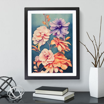 Stunning Watercolour Flowers No.3 - Single Picture Frame Painting