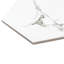 Timeless Hex Calacatta 8-5/8" x 9-7/8" Beveled Porcelain Patterned Wall & Floor Tile