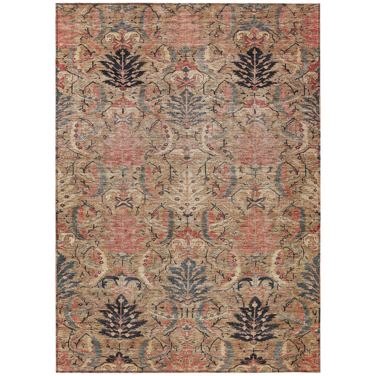 Chayil Machine Washable Indoor/Outdoor Rug