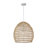 17 Inch 1-Light Natural Rattan Pendant Light