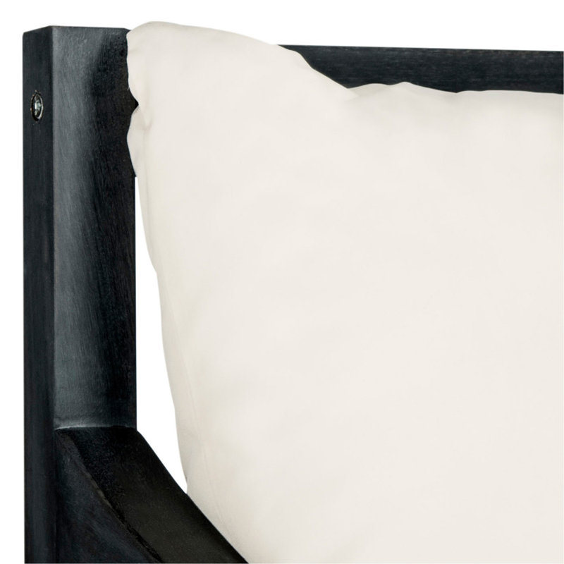 Hallei 35.4" Long Double Chaise with Cushions, Dark Slate Gray