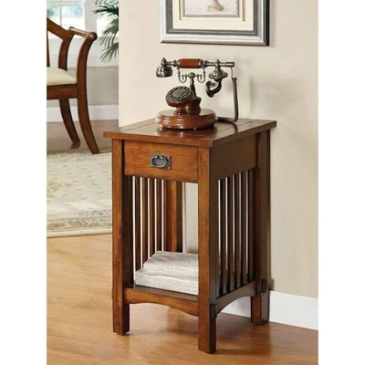 Strasburg Solid Wood End Table with Storage