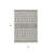 3' X 5' Ivory Red And Gray Geometric Washable Indoor Outdoor Area Rug