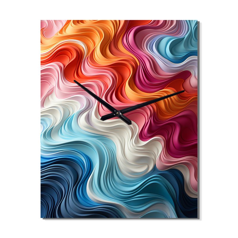 Artjoms - Horloge murale Op Art, Moyen