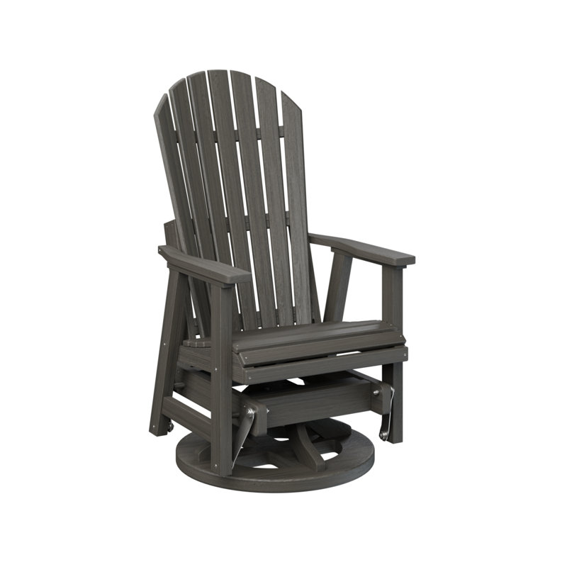 Berlin Gardens Comfo Back Premium Swivel Glider, Coastal Gray