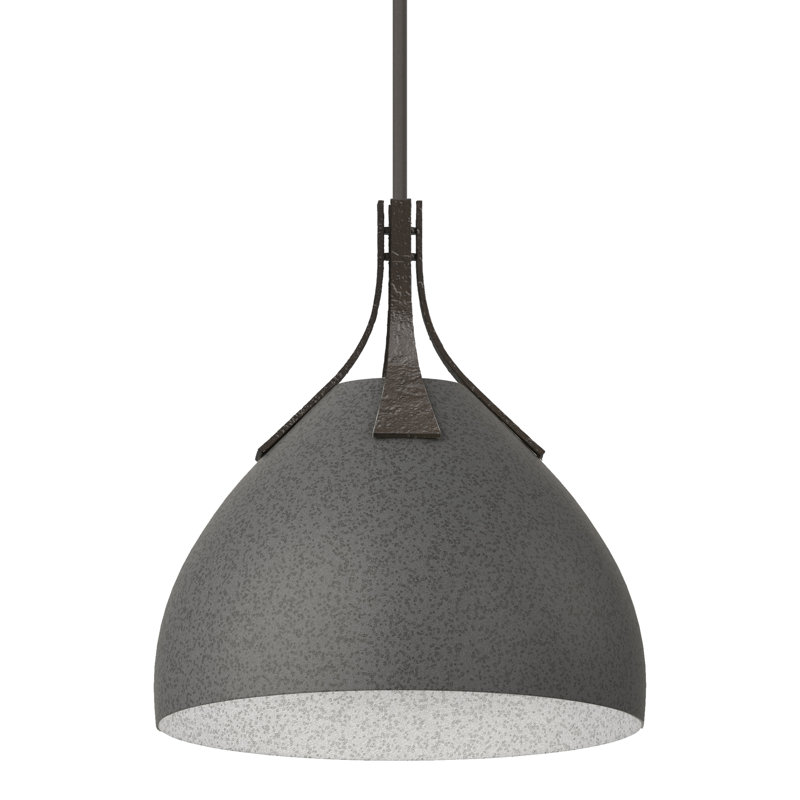 Summit 1 - Light Single Dome Pendant, Oil Rubbed Bronze, Natural Iron