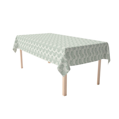 Rectangular Tablecloth, 100% Cotton, Floral 80