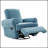 Manual Recliner Sofa Swivel Recliner Rocker Chair With Adjustable Backrest For Living Room, Bedroom, Or Nursery Comfort-1607450137