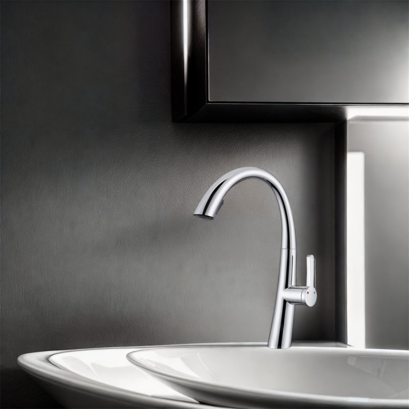 MONSFEST Kitchen Faucet, Chrome