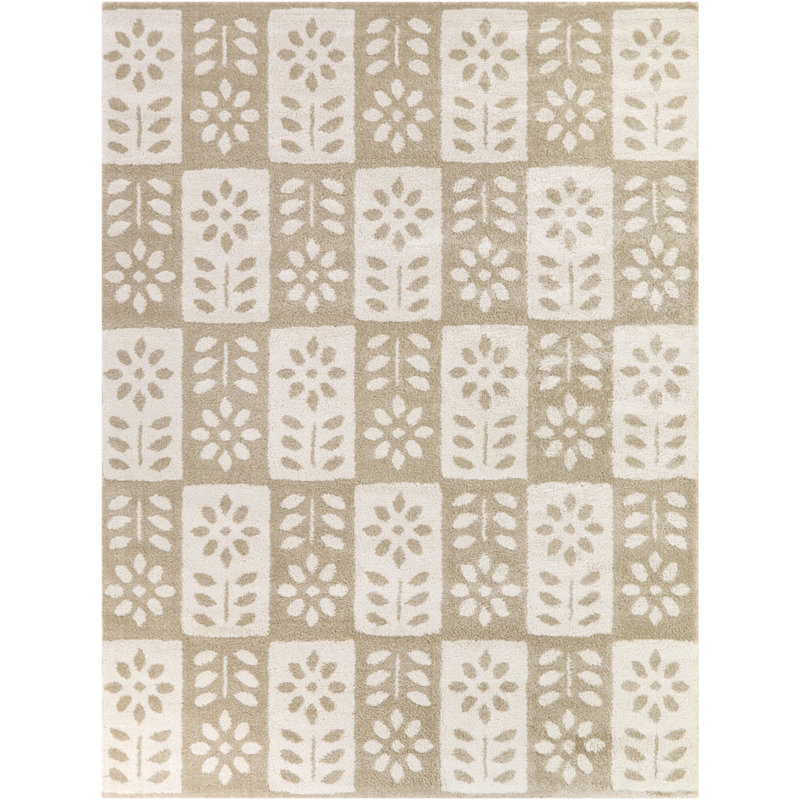 Tapis beige Karol, Rectangle 7 pi 10 po x 10 pi