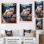 «Silent Hunter Sharks Portrait», reproduction sur toile, plage et océan-95890582-95890583