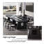 Table de conférence 110,24 "en pin noir avec douille de rail électrique intégrée-895207277-895207275