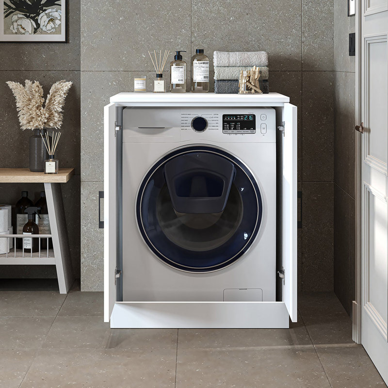 Manufactured Wood Laundry Room Organiser, White
