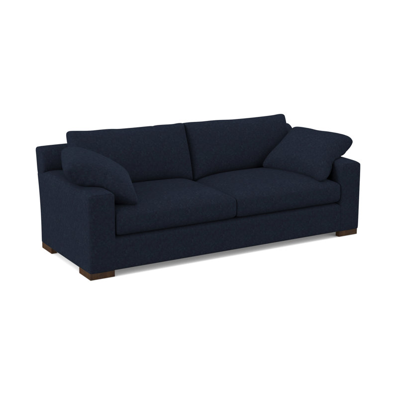 Canapé Morgan, Noyer noir, Mélange de polyester ébène Margaret