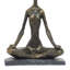 Sculpture polystone yoga noir