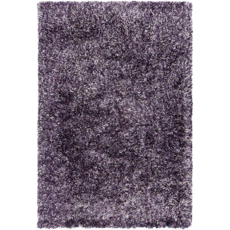 Tapis mauve tissé à la main Berriman, Rectangle 5 pi x 7 pi 6 po