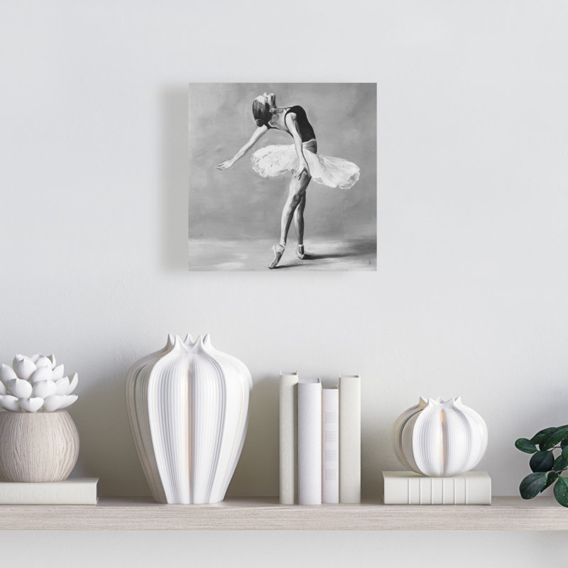 Toile monochrome classique danseuse classique | Décoration de chambre de sport