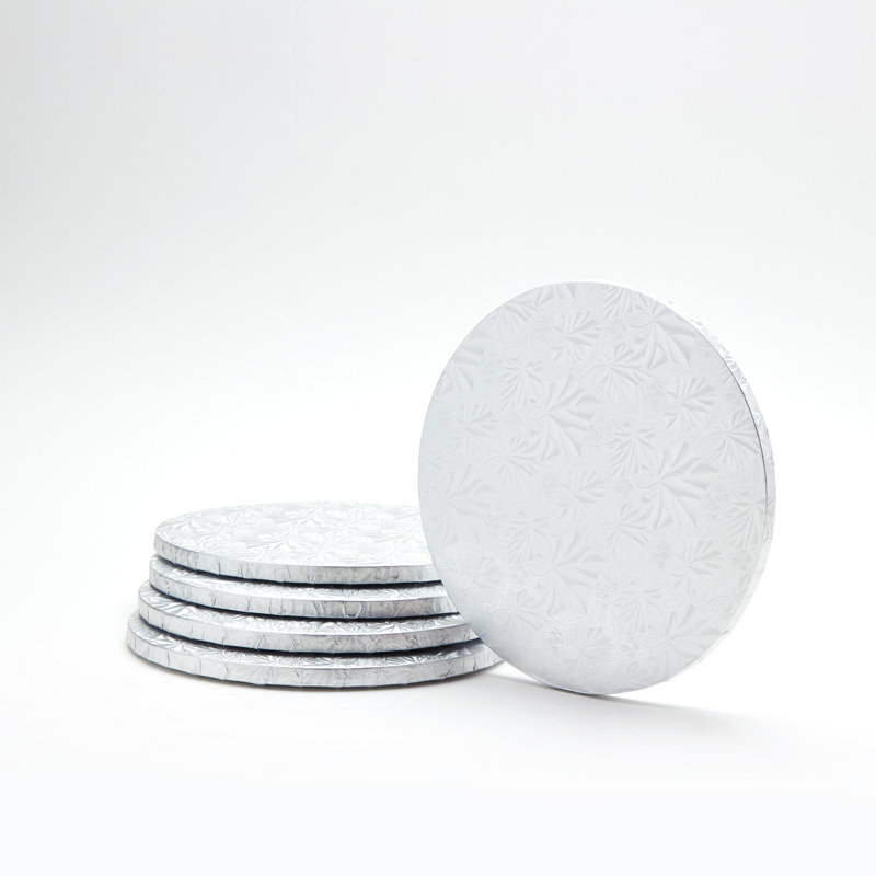 Ensemble de 50 plaques à gâteau antiadhésives recouvertes d'aluminium Bala, Argent