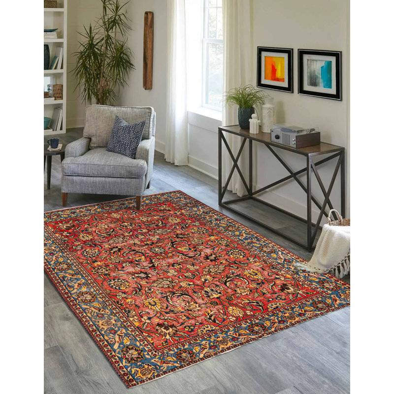 Tapis rouge Kayseri 6 pi 7 po x 9 pi 5 po
