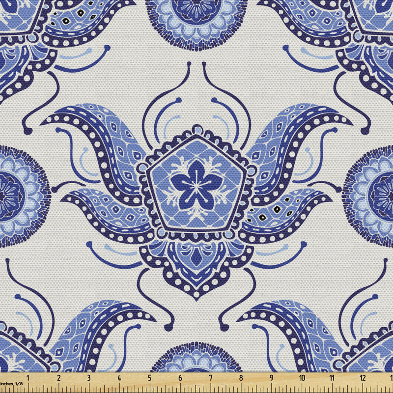 Tissu oriental antique, l 58 po x L 180 po