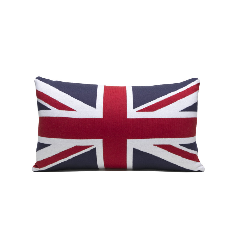 Cotton Blend Reversible Throw Pillow