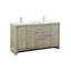 Ensemble de robinet de meuble-lavabo double l 60 po x P 20 po Lafarre-113056983-113056985