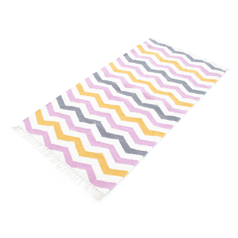 Geometric Hand Woven 70cm X 140cm Area Rug
