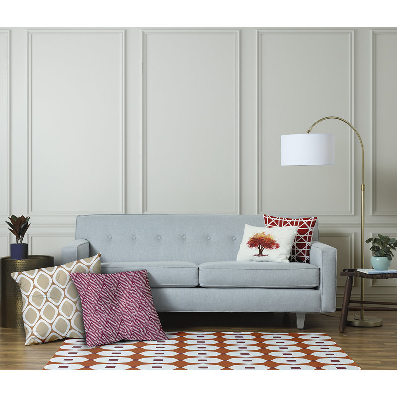 Geometric Reversible Throw Pillow, 26" x 26"