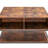 Dark Walnut Square Coffee Table With Flip Top