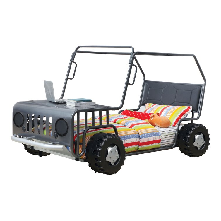 Hokku Designs Off Road Twin Car Bed, Size: Small, Silver