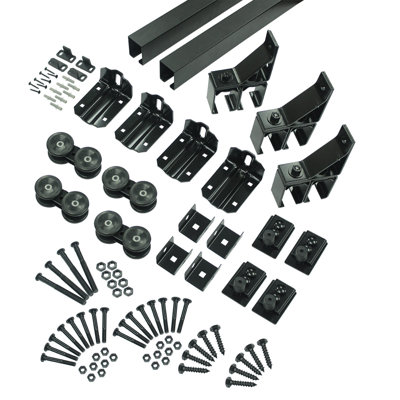 Box Standard Double Barn Door Hardware Kit