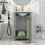 Modern Compact Bathroom Vanity Cabinet For Small Spaces, Stylish Storage With Ceramic Basin