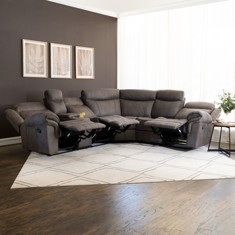 Gideon Grey Manual Reclining Sectional