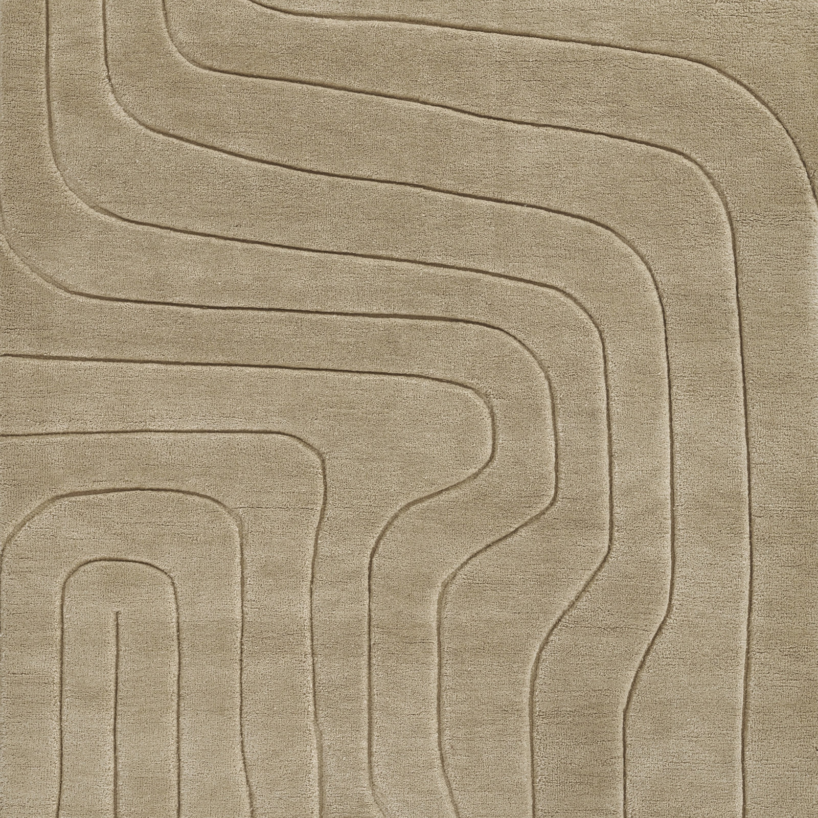 Aelin Wavy Hand Tufted Wool Rug, Rectangle 8' x 10'