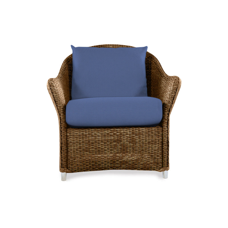 Weekend Retreat Outdoor Lounge Chair, Flagship Lapis Sunbrella®, Ebony