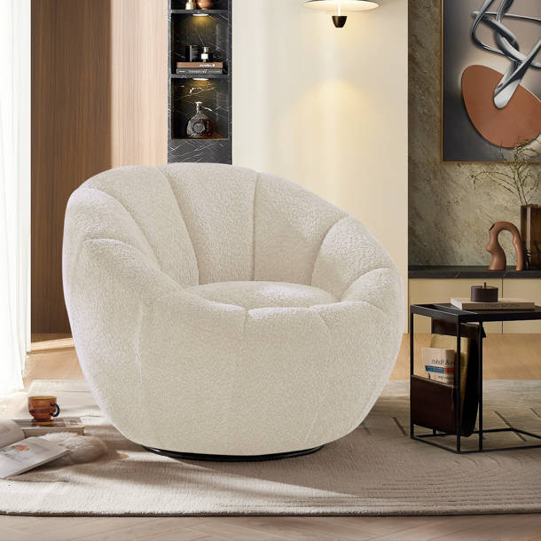 Mercer41 Tirian Upholstered Swivel Barrel Chair & Reviews 