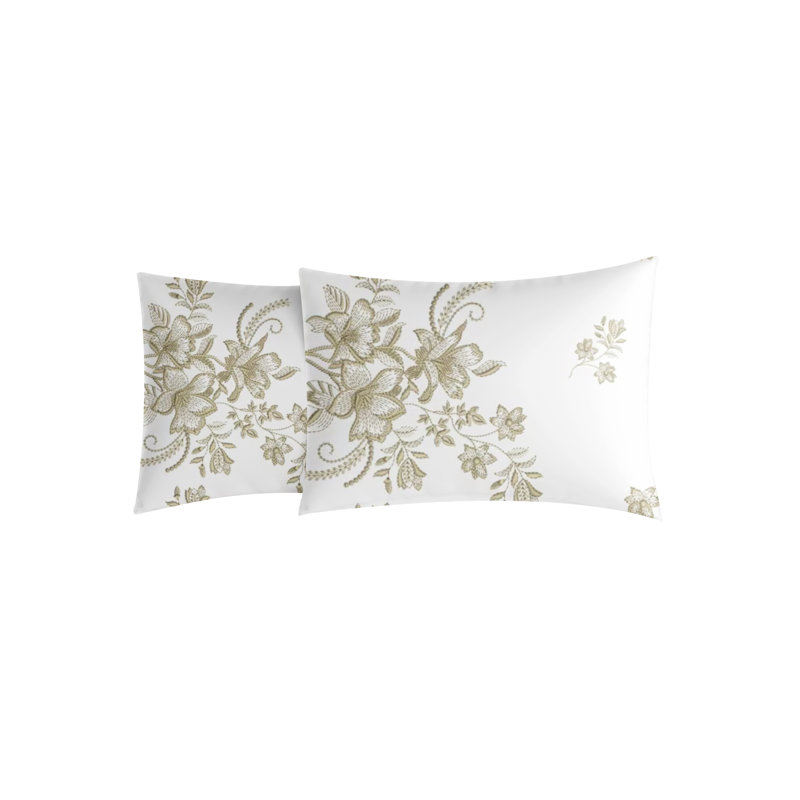 Microfiber Floral Duvet Cover Set, Double Duvet Cover + 3 Additional Pieces