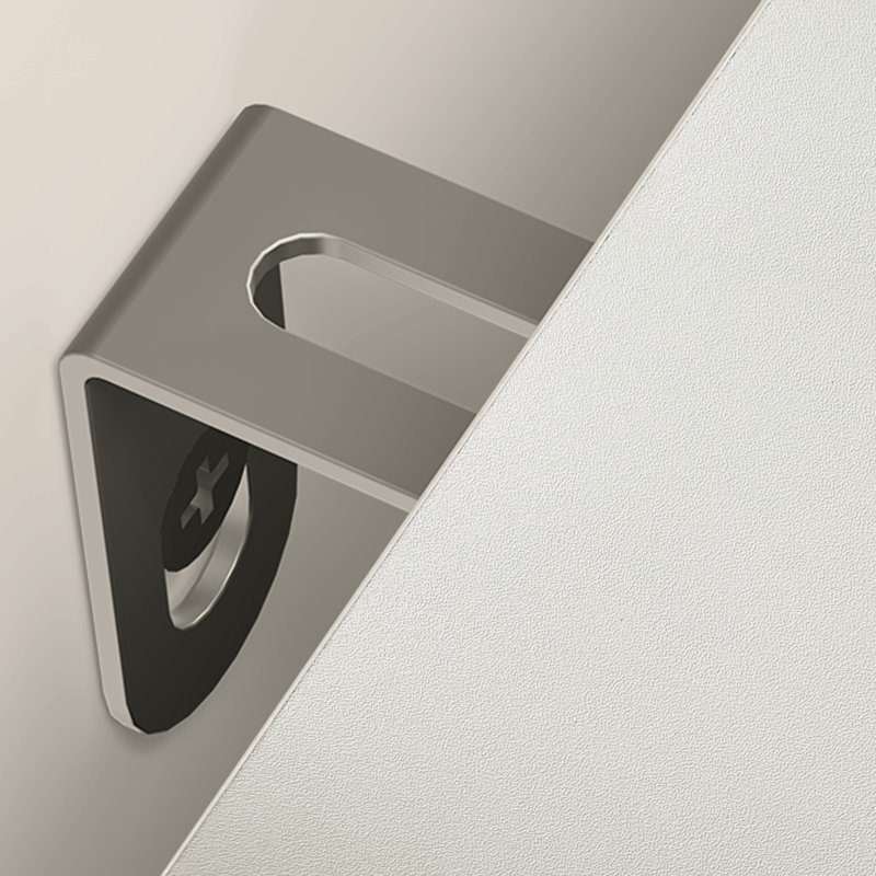Commode double moderne avec tiroir White, Blanc, 63"
