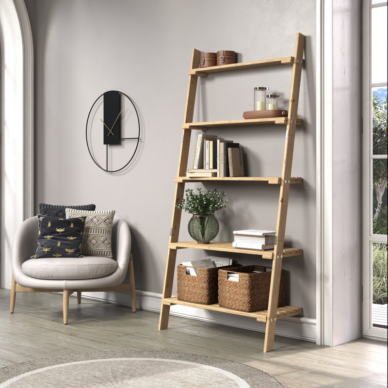 Ladder Design Shelf Unit, Pre-Sanded Pine