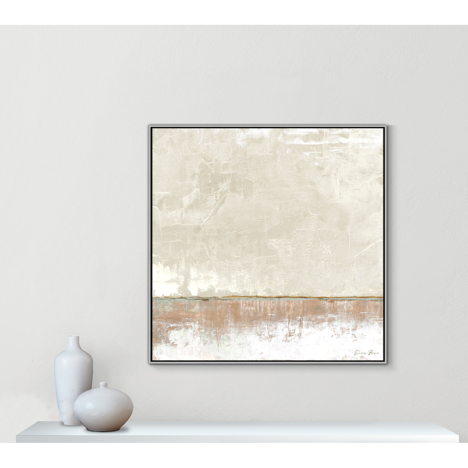 Delevan "Better Days II" Print, 46.5" H x 46.5" W, Silver