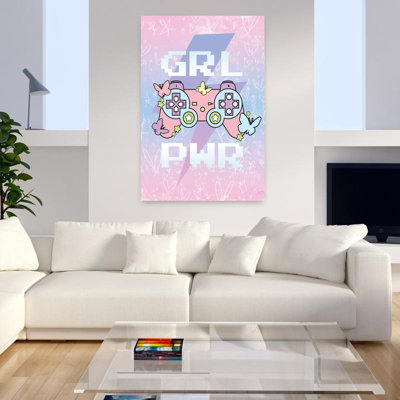 Girl Power, art contemporain avec papillon