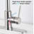 KISRAIS Pull Down Kitchen Faucet with Soap Dispenser